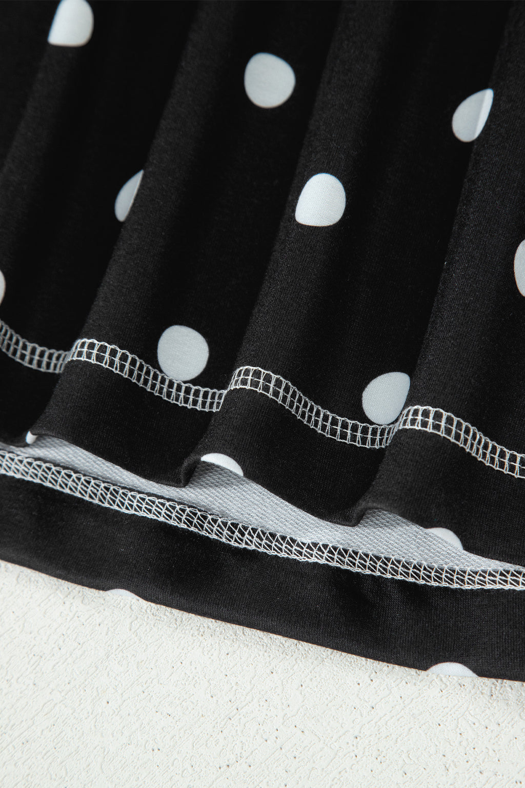 Women’s Polka Dot Shorts Set – Exposed Seam Tee & Drawstring Shorts Outfit Dear-Lover Dropshipping Two Piece Sets/Short Sets
