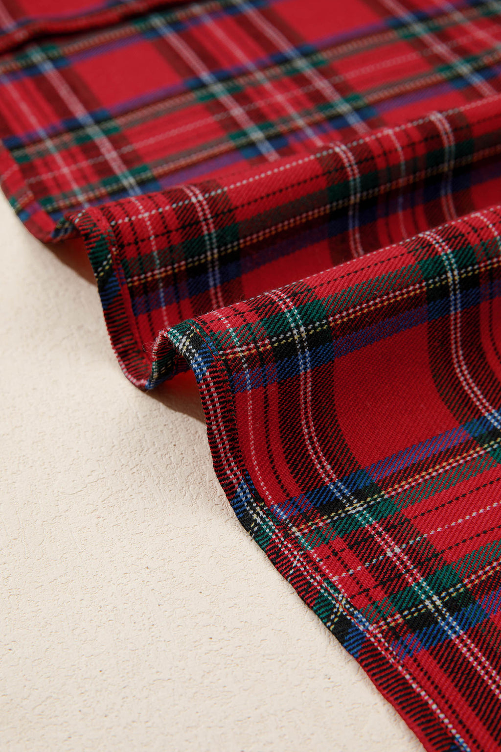 Tartan Plaid Square Neck Puff Sleeve Flared Midi Dress Bazaarre Mart Dresses/Maxi Dresses