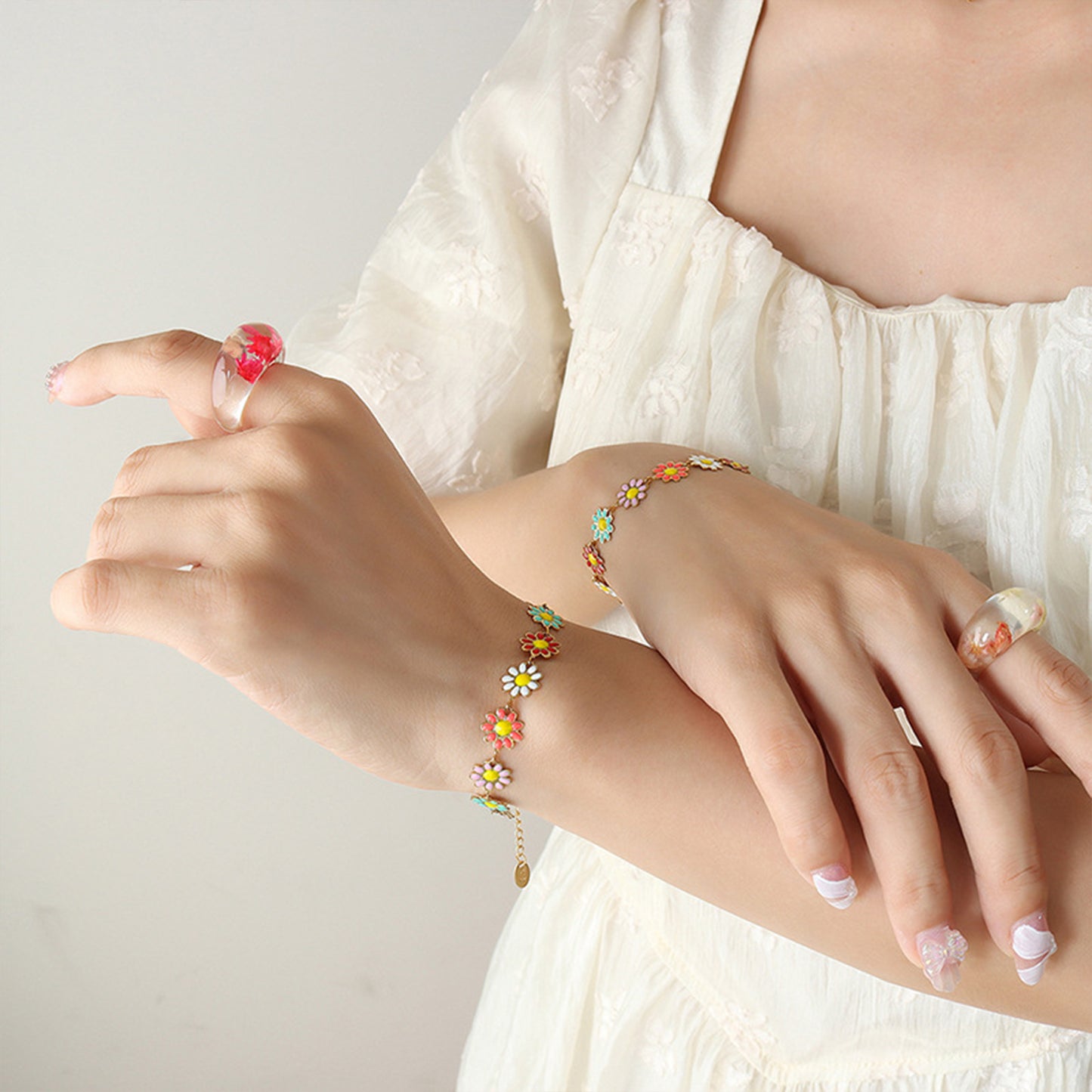 Colorful Daisey Bracelet