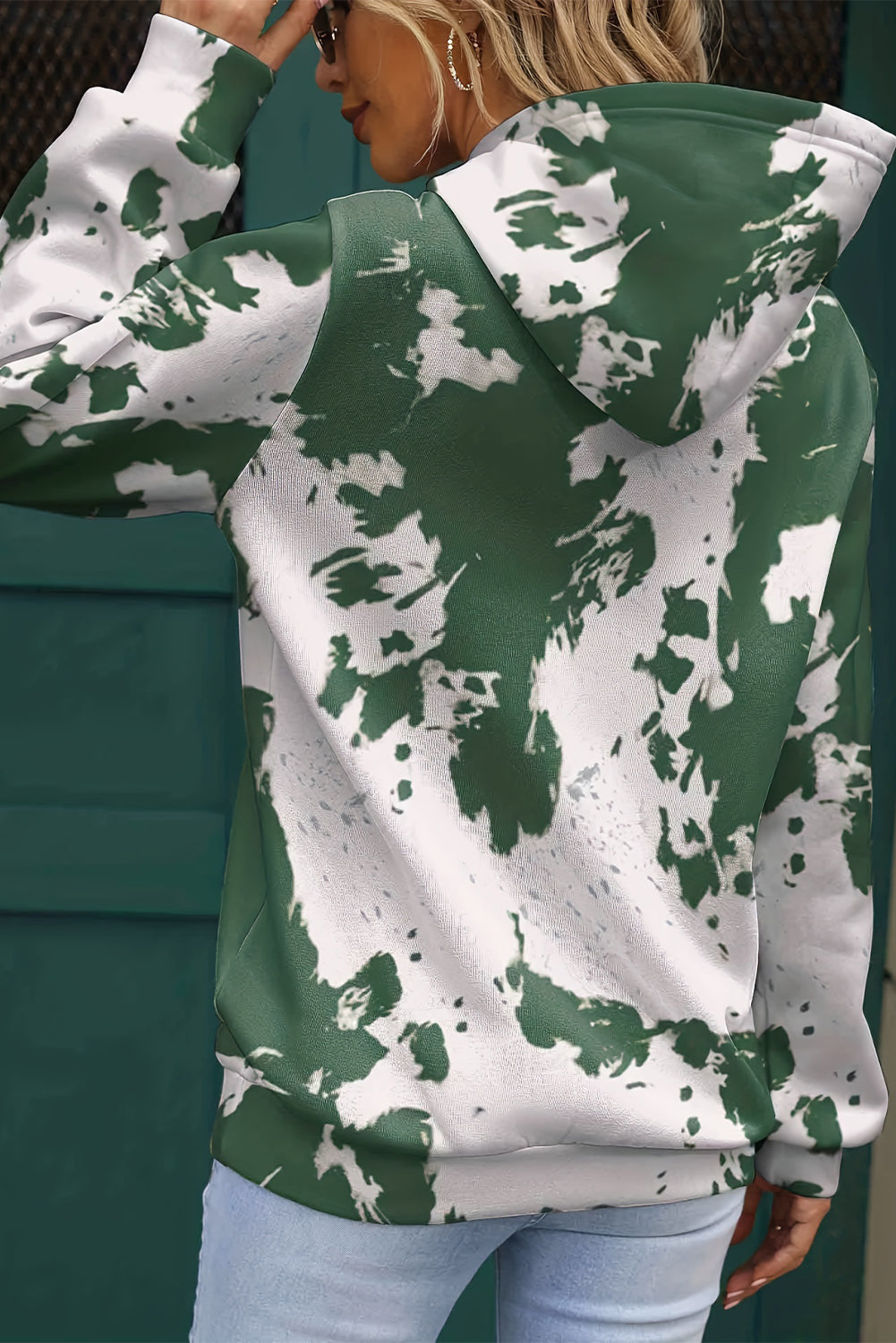 Green Tie Dye Hoodie