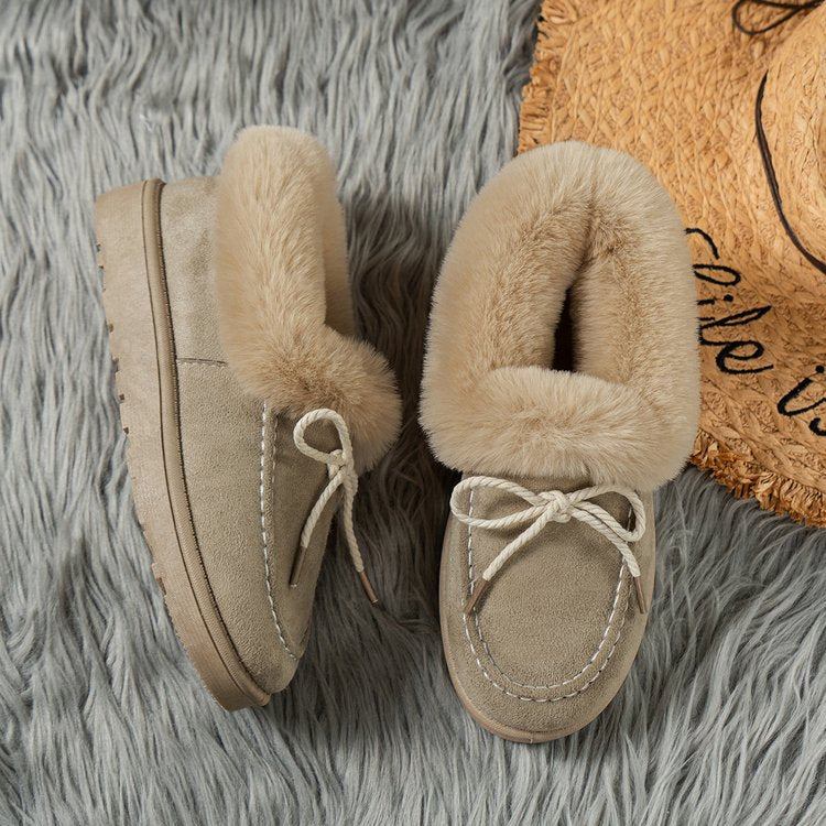 Fur Lined Suede Shoes