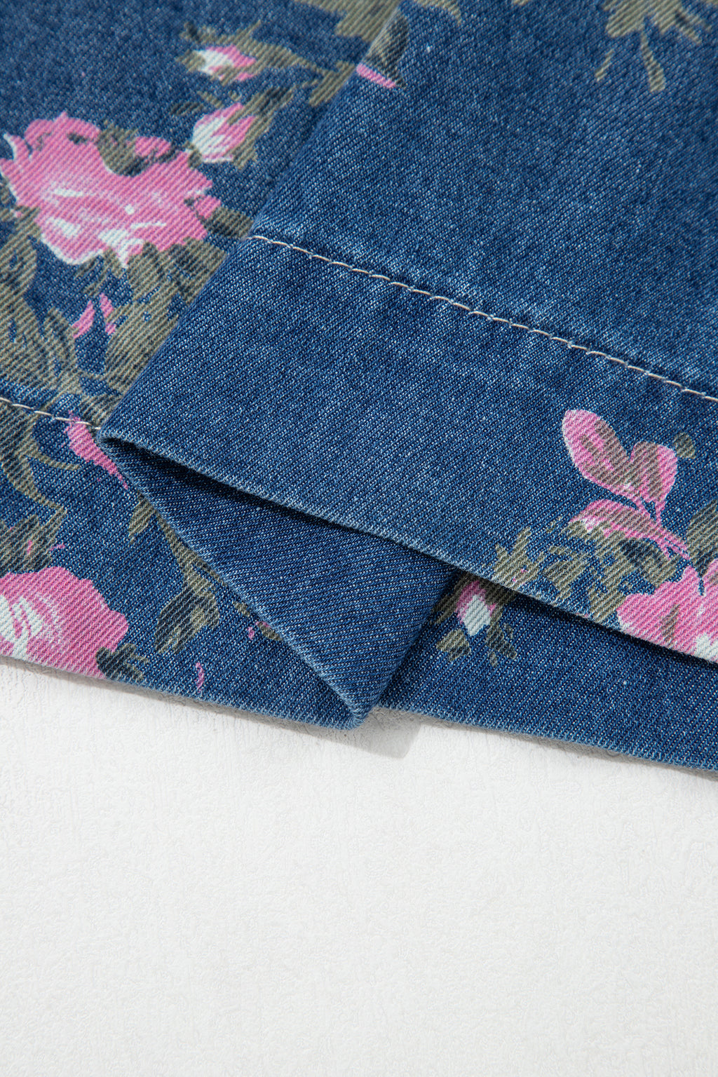 Women’s Retro Floral Print Wide Leg Jeans – High Waist Drawstring Denim Pants Dear-Lover Dropshipping Bottoms/Jeans