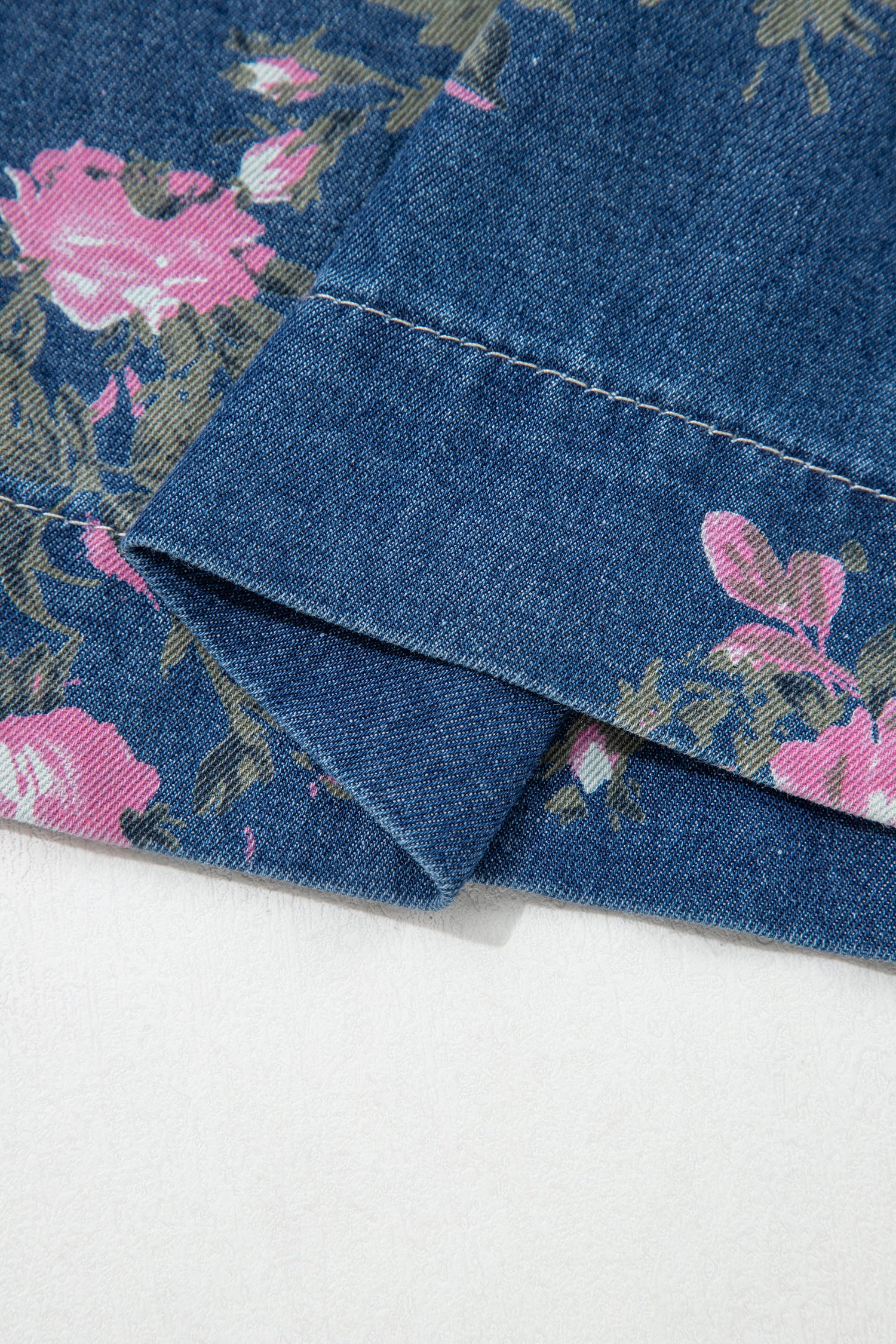 Women’s Retro Floral Print Wide Leg Jeans – High Waist Drawstring Denim Pants Dear-Lover Dropshipping Bottoms/Jeans