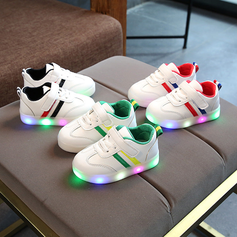 White LED Toddler Sneakers