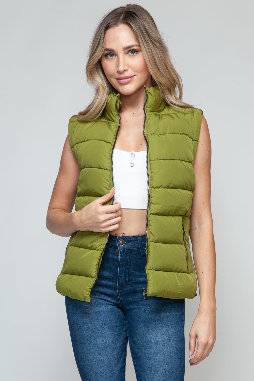 Lime Green Puffer Vest