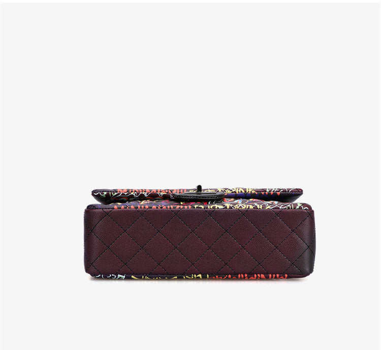 Graffiti Rhombus Chain Purse - Bazaare Mart