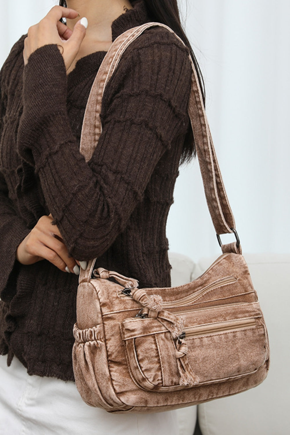 Denim Crossbody Purse