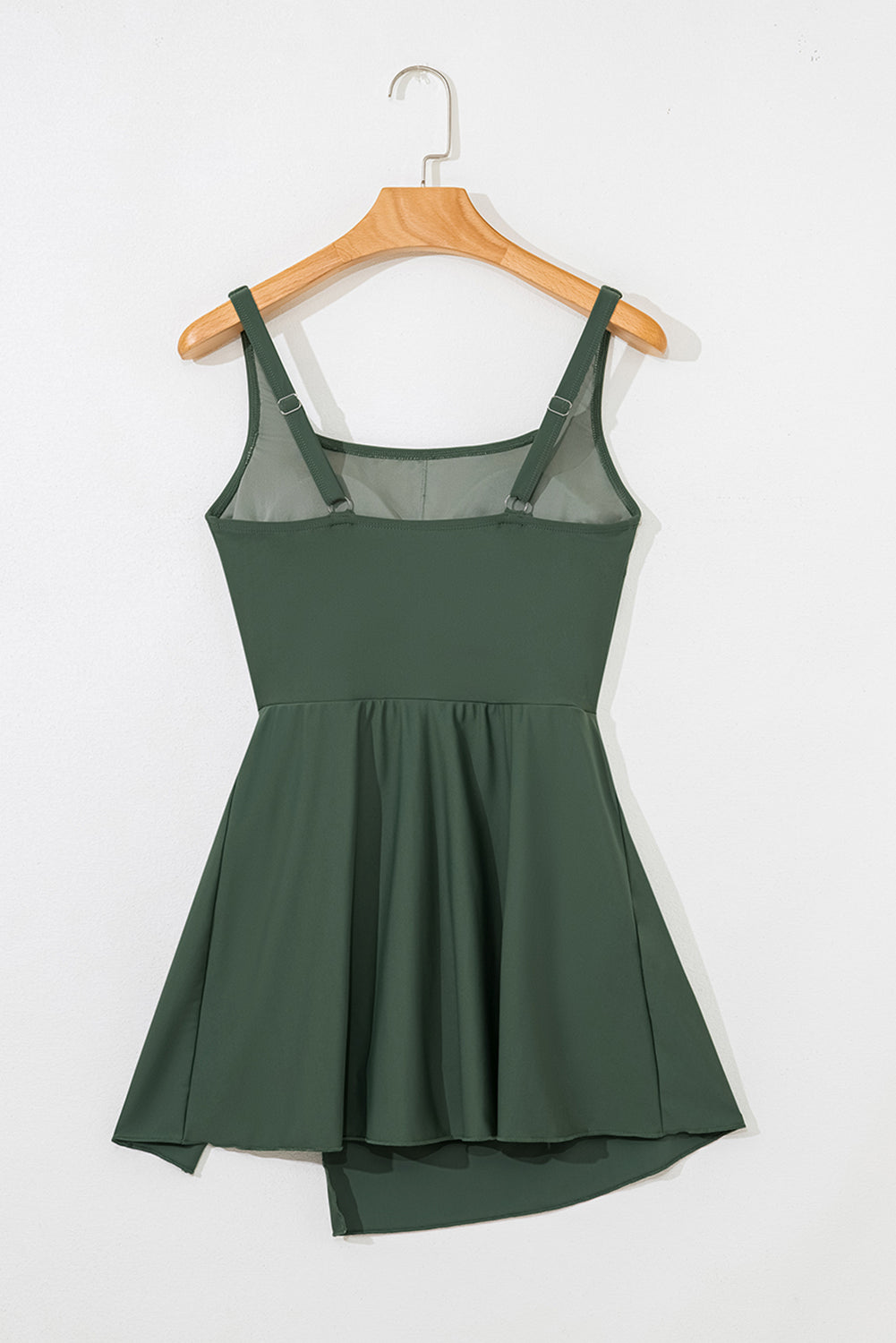 Army Green One Piece Swim Dress