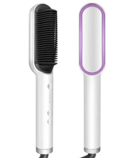 Hair Comb Straighteners White 2 Bazaare Mart Hair Straightener Brush