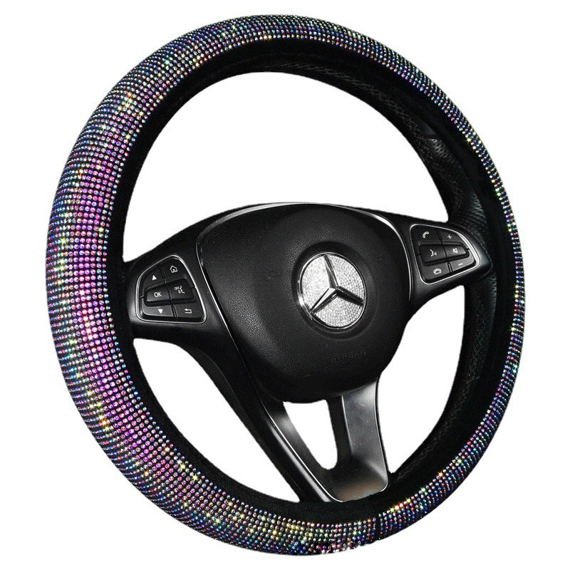 Diamond-Studded Steering Wheel Cover