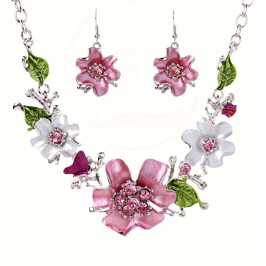 3pcs Vintage Floral Statement Jewelry