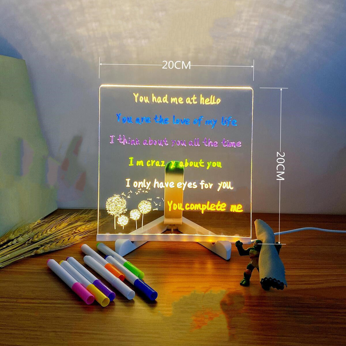 Luminous Acrylic Message Board