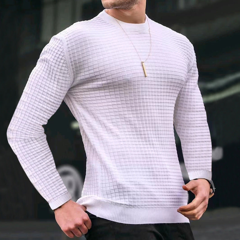 Crew-neck Loose Knit Thermal Top