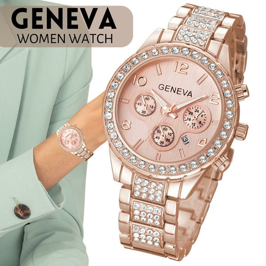 Women's Waterproof Rose Gold Wrist Watch