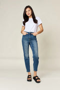 Tummy Control High Waist Slim Jeans Dark Bazaare Mart Plus Size Skinny Jeans