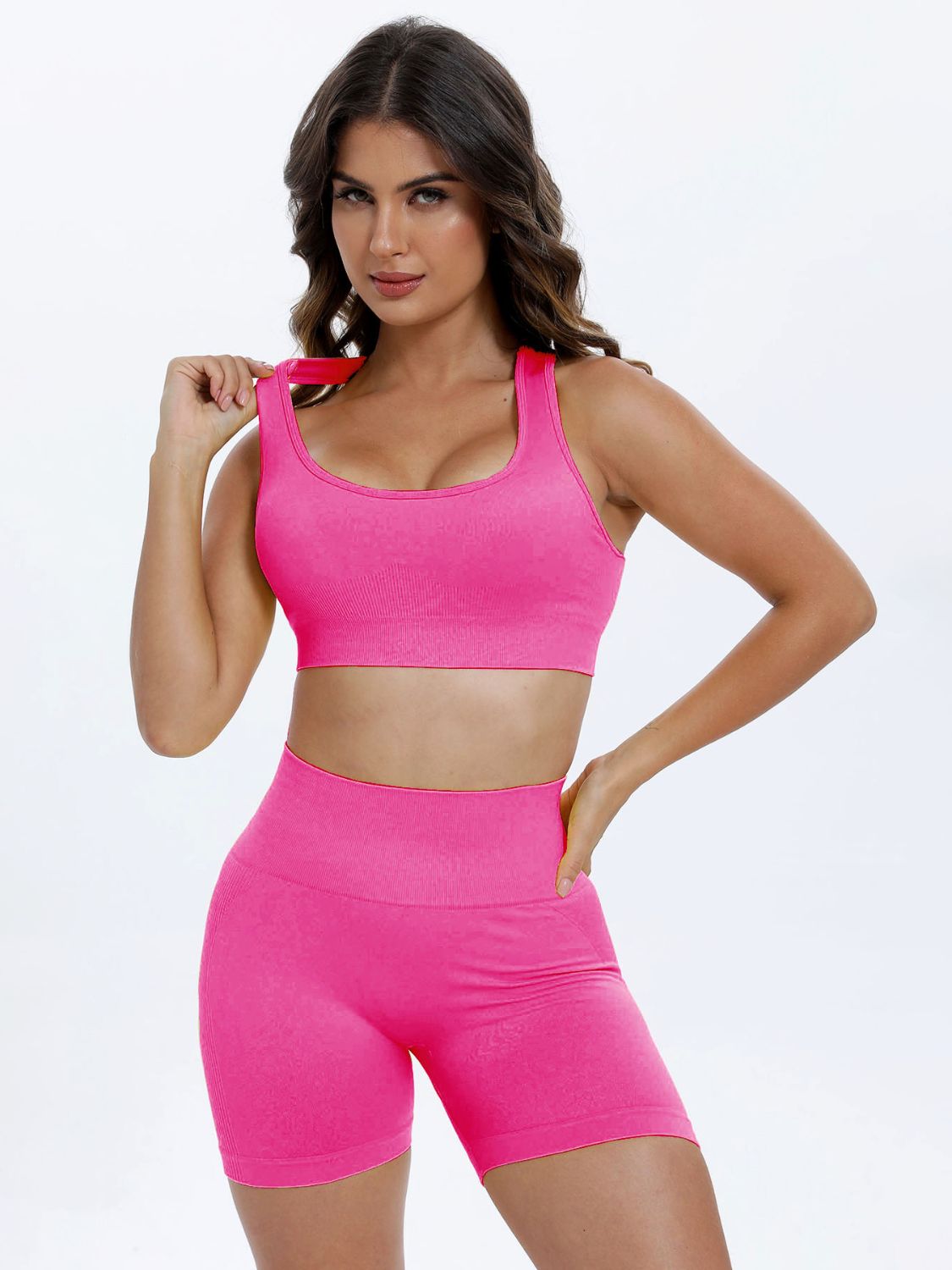 Neon Top and Shorts Active Sets
