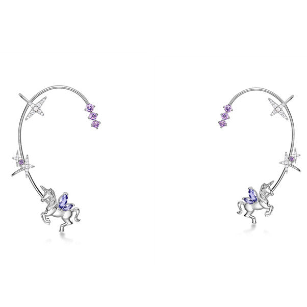 Purple Unicorn Ear Hanger Jewels