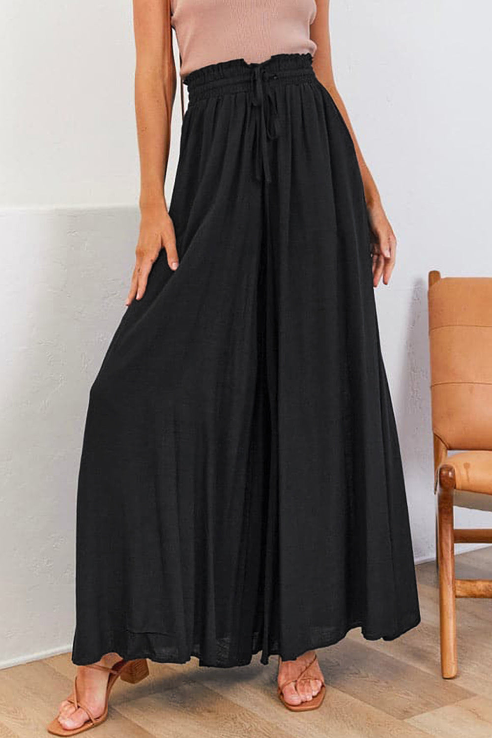 High Waist Wide Leg Pants