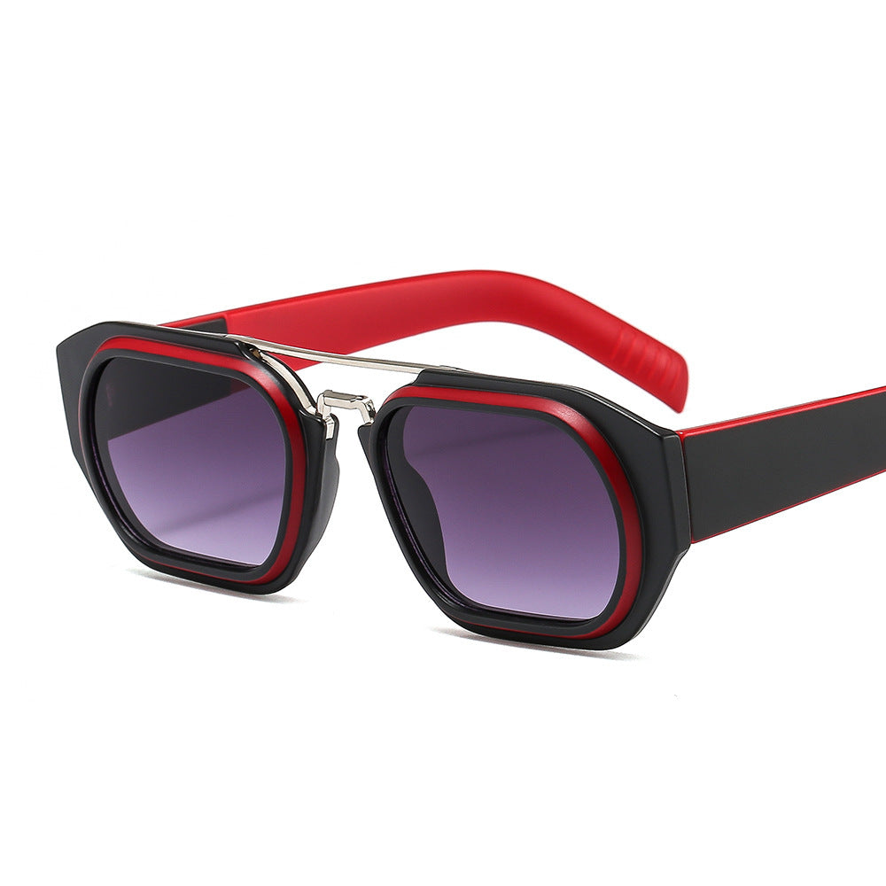 Men's Colorful Trendy Two-Tone Sunglasses