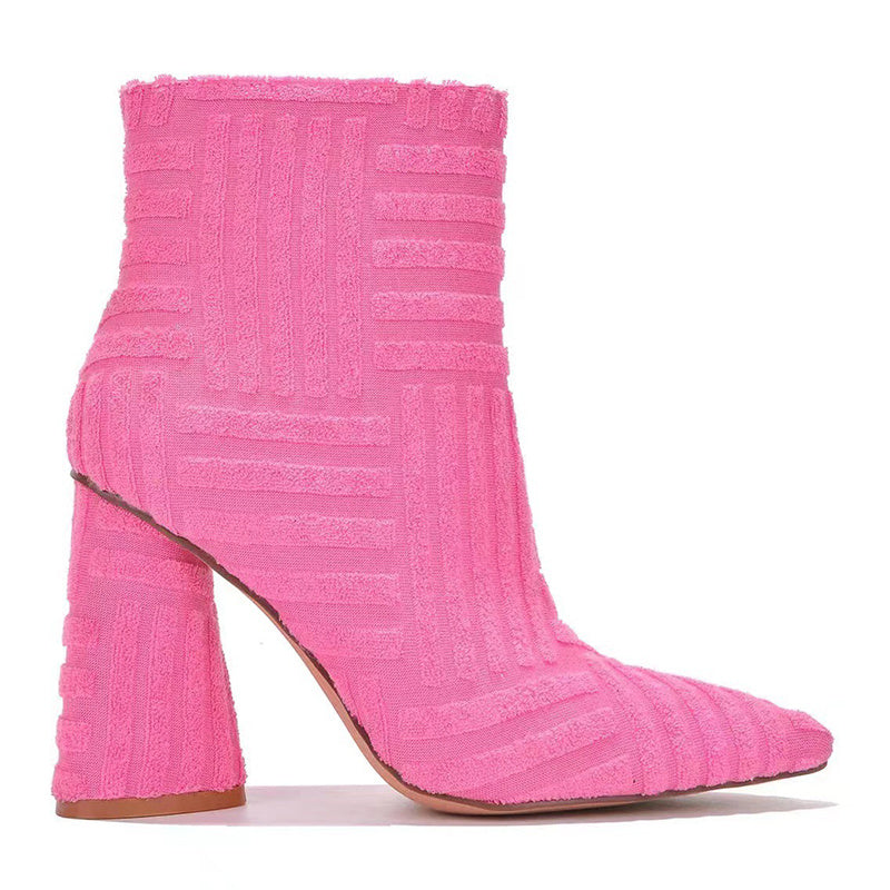 Suede Textured Booties