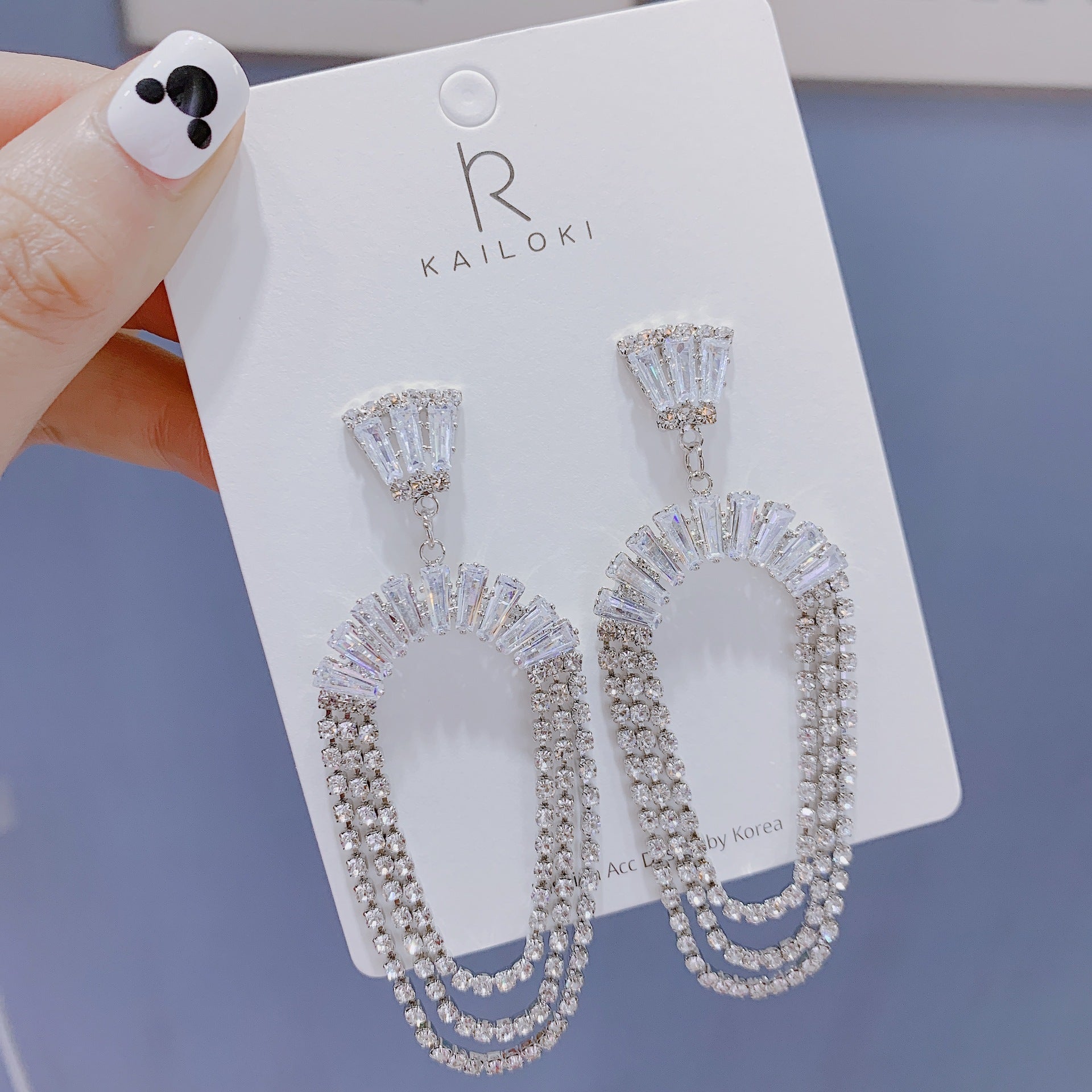 Personality Tassel and Stud Earrings