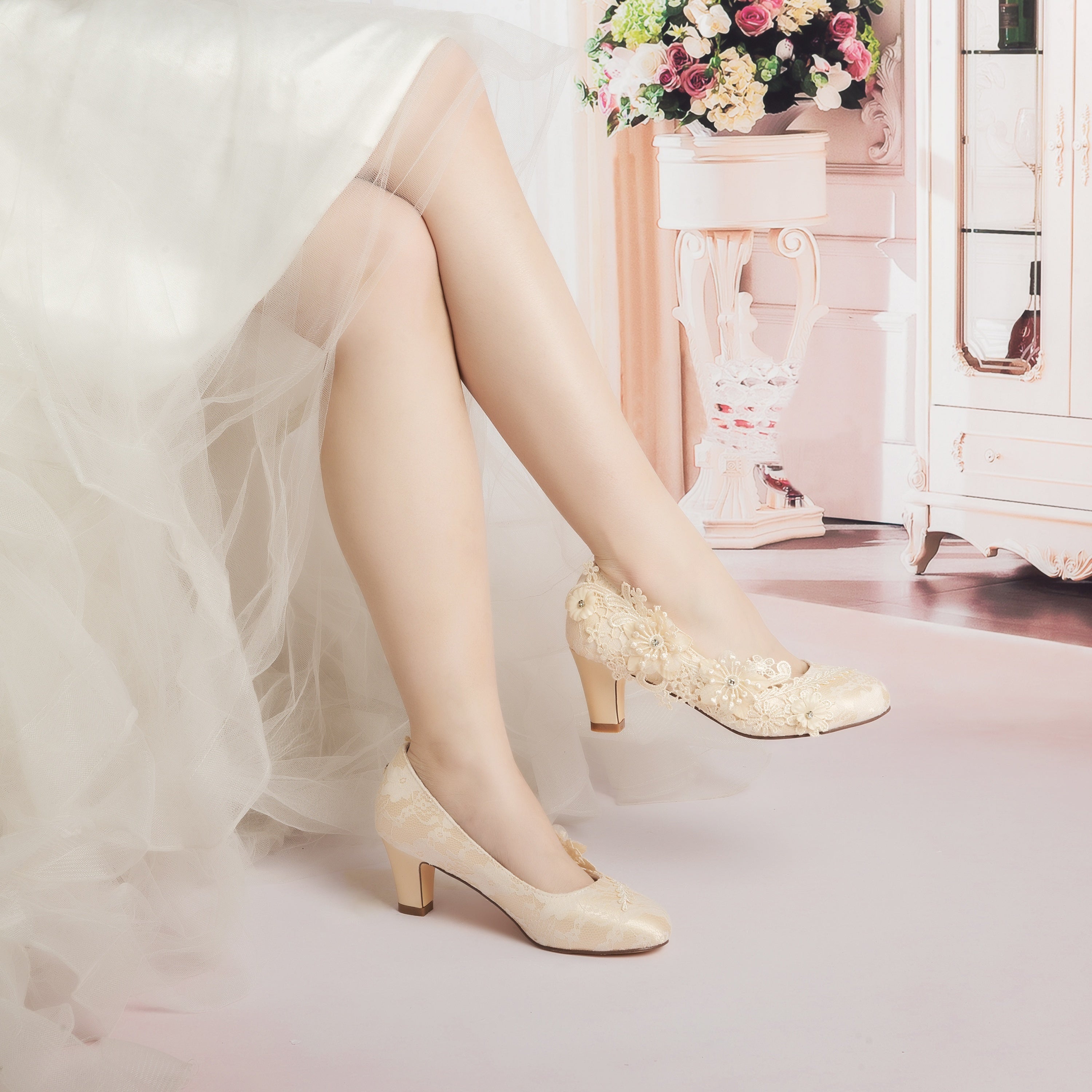 Floral Wedding Shoes