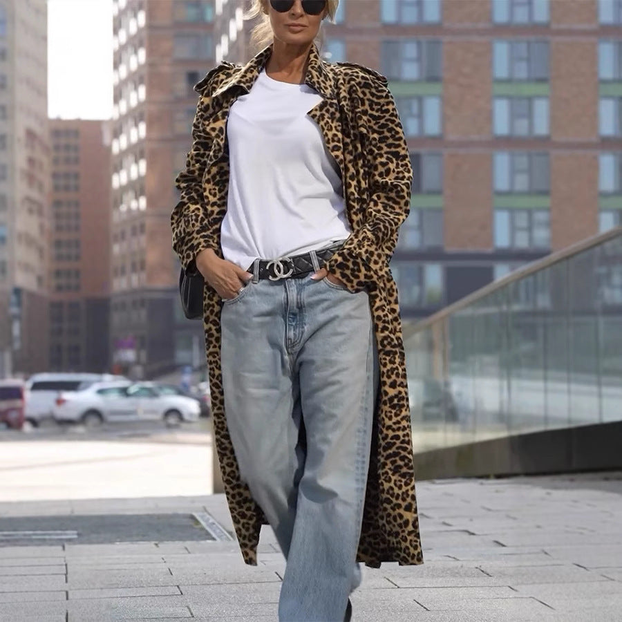 Leopard Duster Coat
