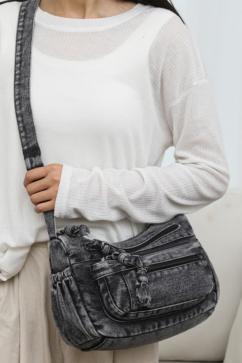 Denim Crossbody Purse