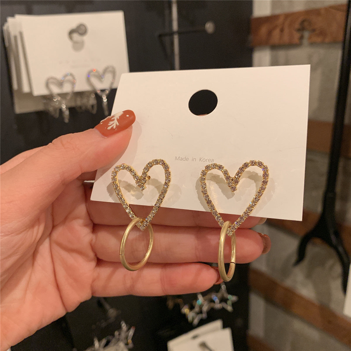 Personality Tassel and Stud Earrings