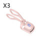 Heated Eyelash Curler Pink USB 3PCS Bazaare Mart Heated Eyelash Curler