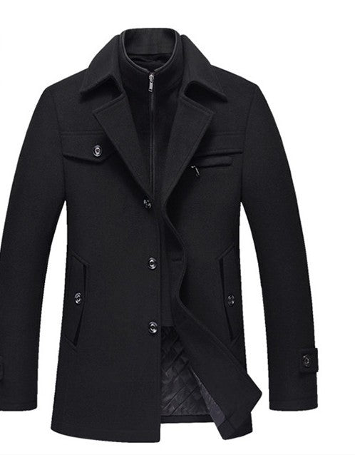 Men's Slim Fit Wool Peacoats