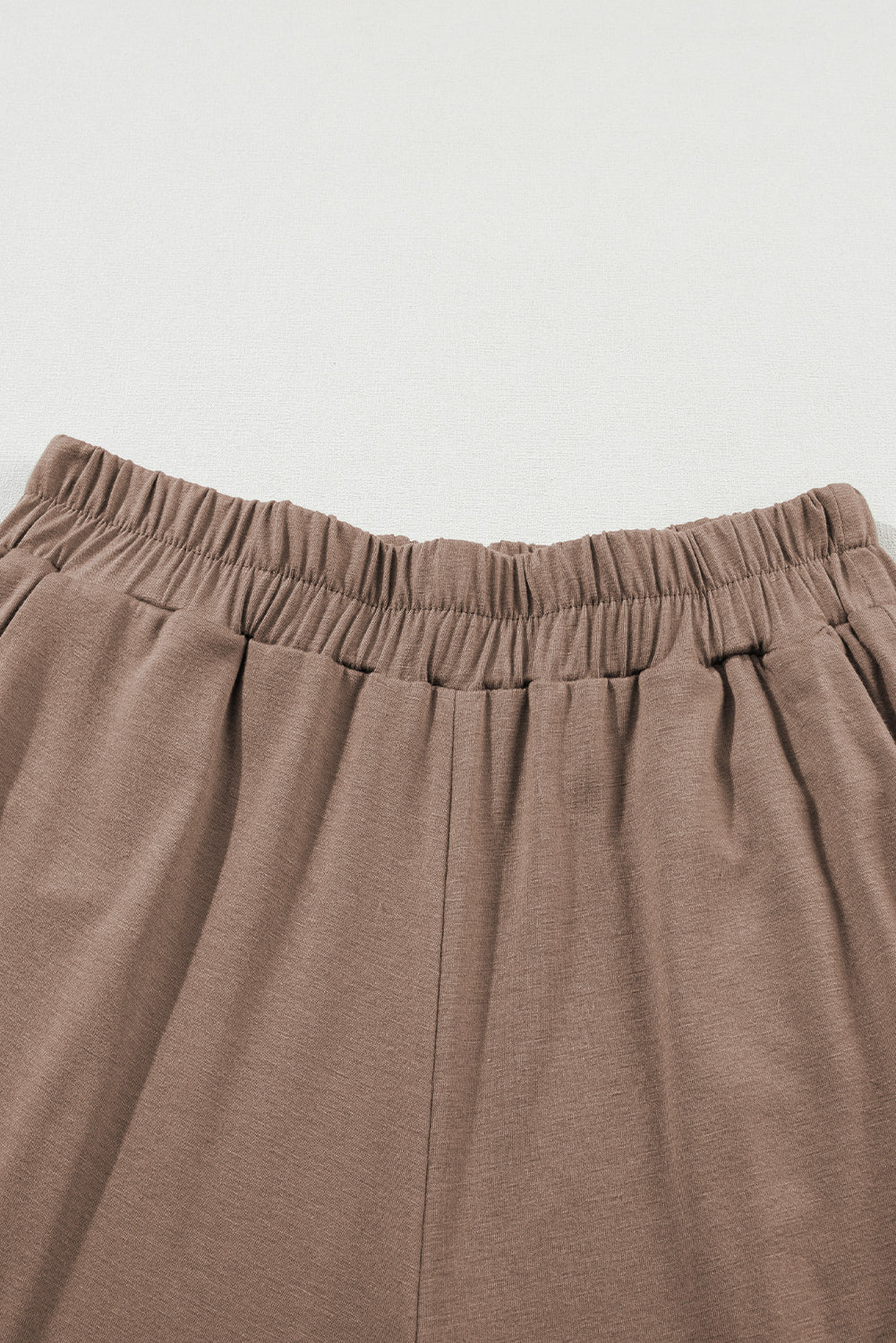 Smoke Gray 2pcs Wide Leg Pants Set