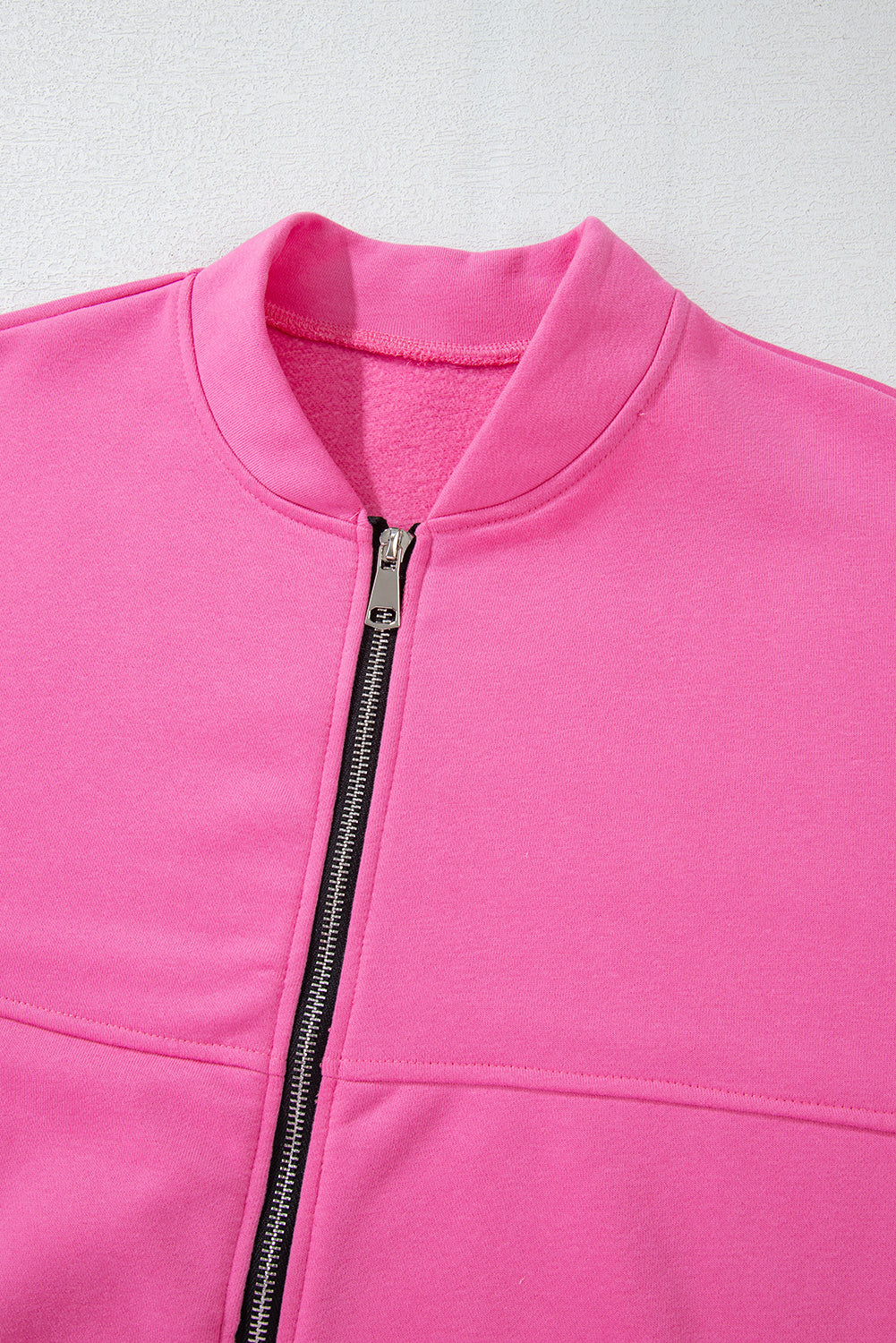 Bold Pink Zip Jacket Pants Set