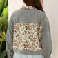 Grey Corduroy Patchwork Jacket Bazaare Mart Outerwear/Jackets
