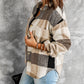 Plaid Button Up Long Sleeve Shacket Bazaare Mart Outerwear/Plaid Shackets