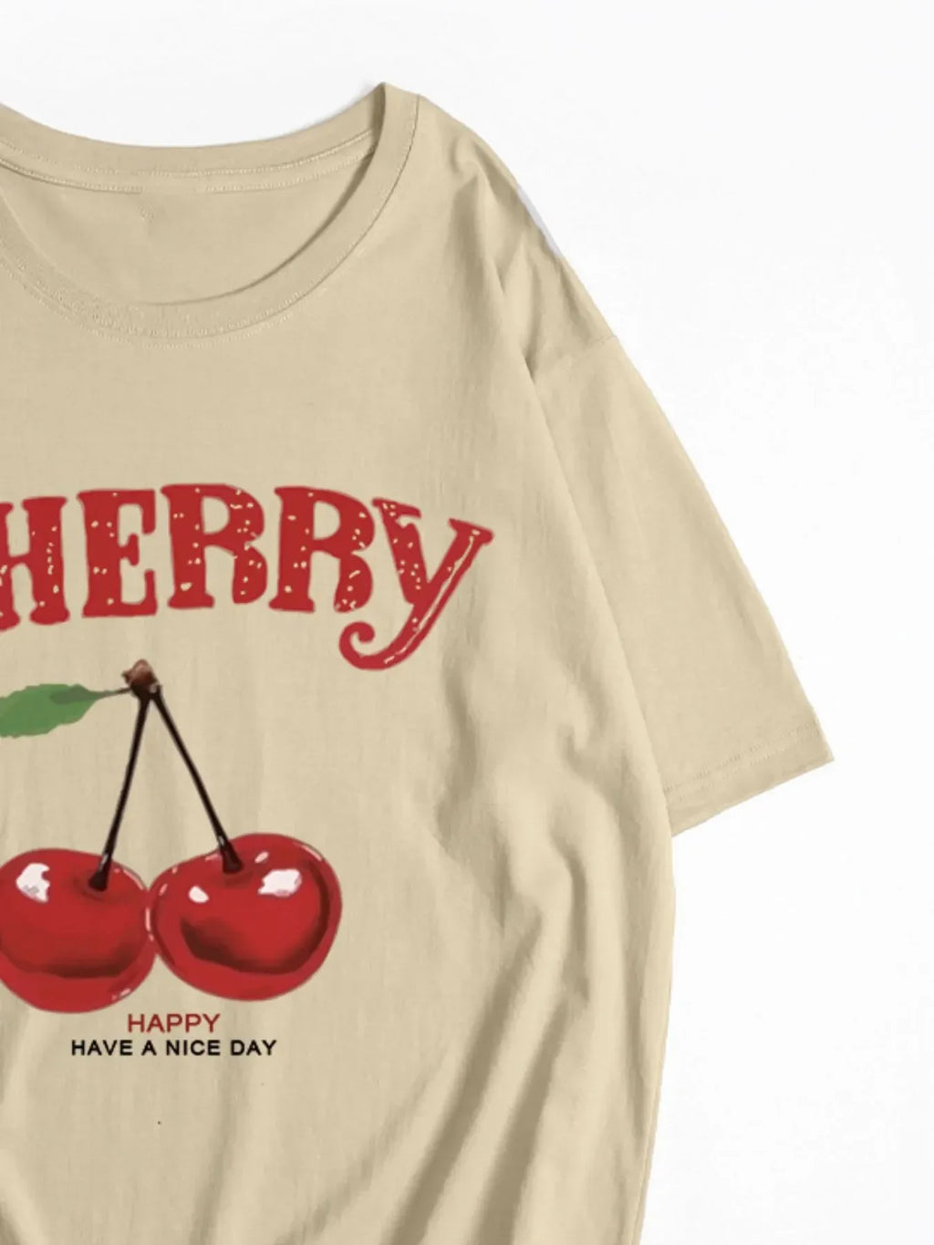 Trendy Cherry Graphic T-Shirt Bazaare Mart Cherry T-Shirt