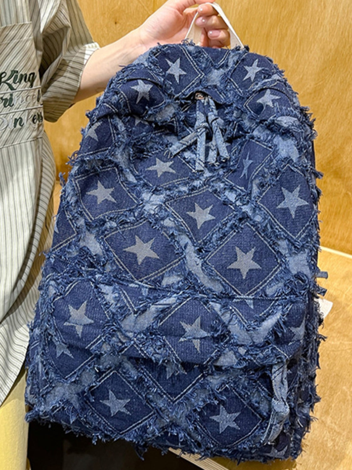 Star Denim Backpack