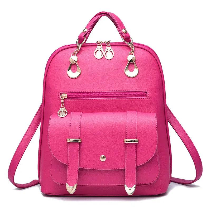 Cute Ladies' Backpack Rose Red Bazaare Mart Backpack