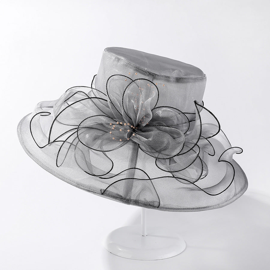 British Lady Elegant Summer Dress Hat