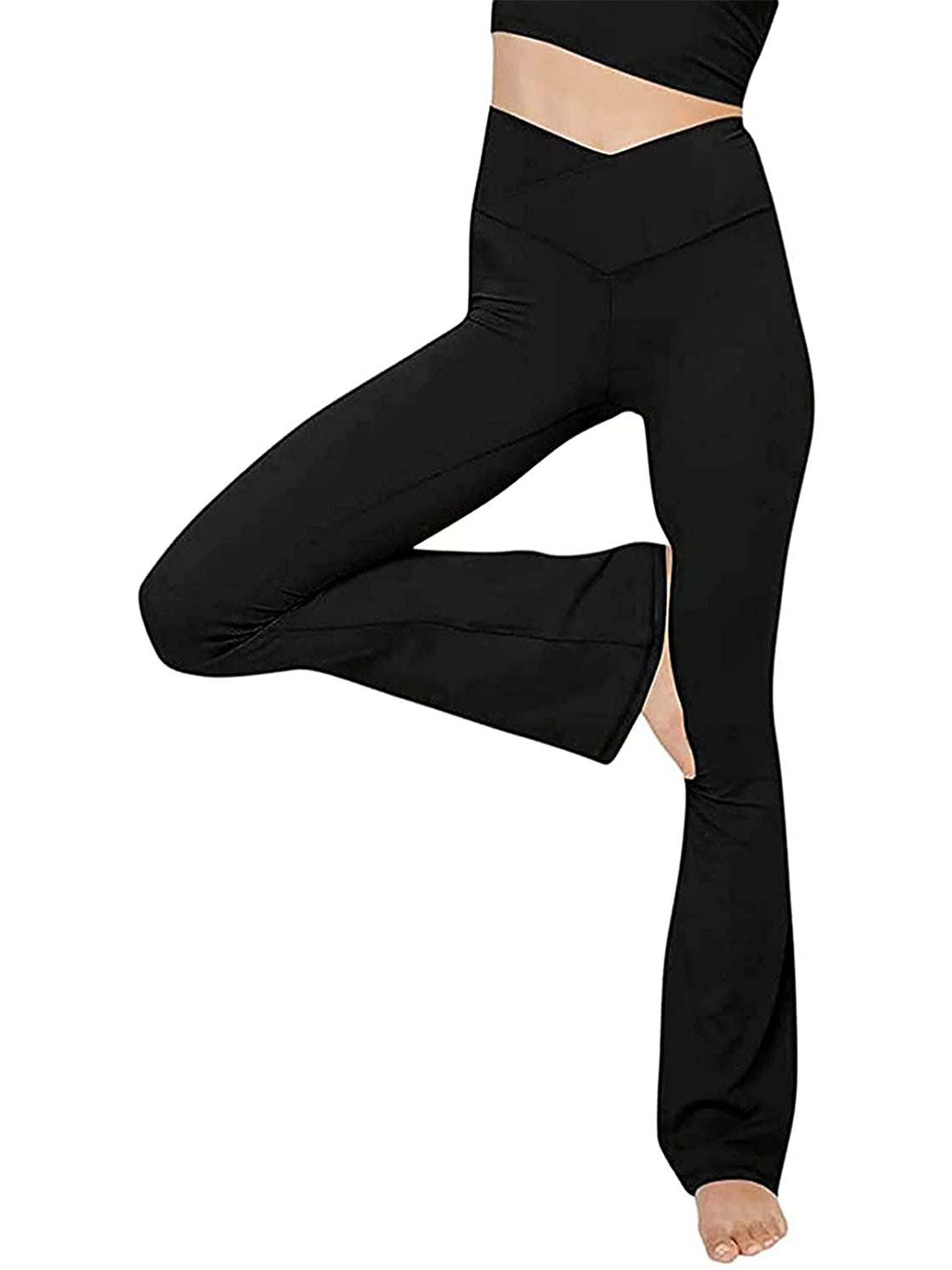 V-Waist Bootcut Long Slacks
