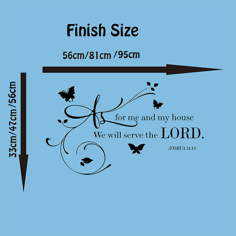 Joshua 24:15 Wall Sticker - Bazaare Mart