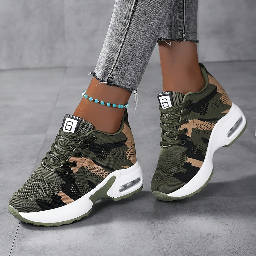 Women's Camo Breathable Mesh Sneakers