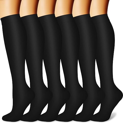 Black Knee High Compression Socks