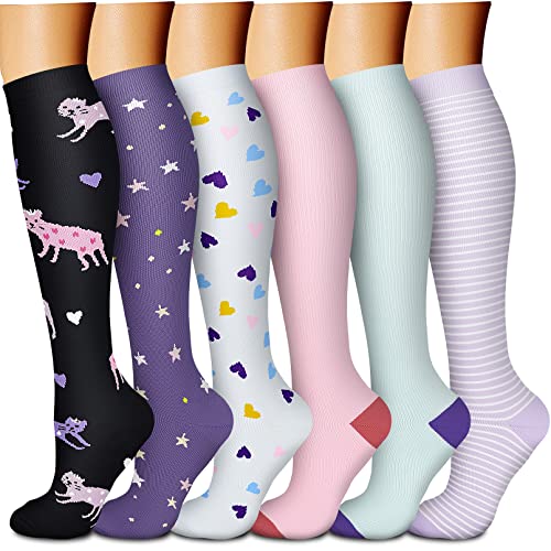 Knee High 6pk Compression Socks