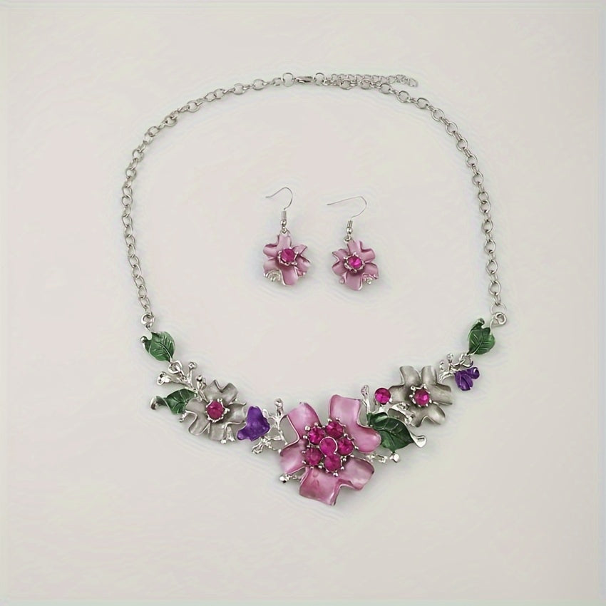 3pcs Vintage Floral Statement Jewelry