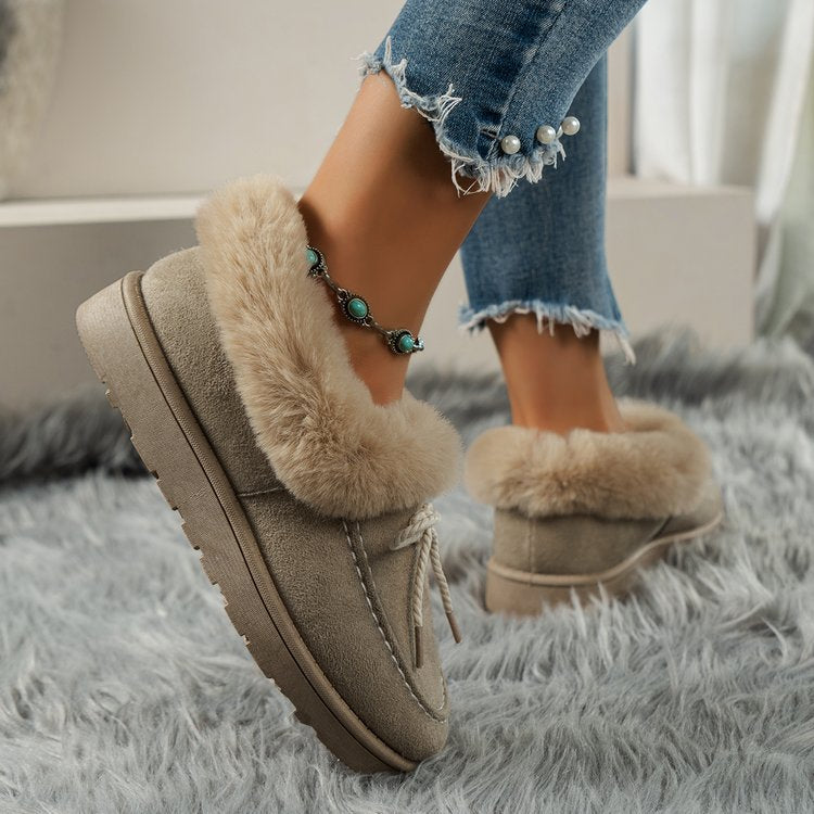 Fur Lined Suede Shoes