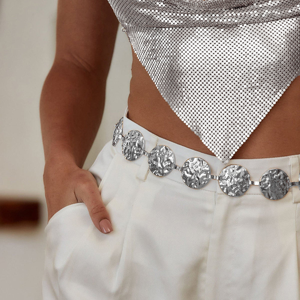 Metal Waist Coin Chain Belt Accessories