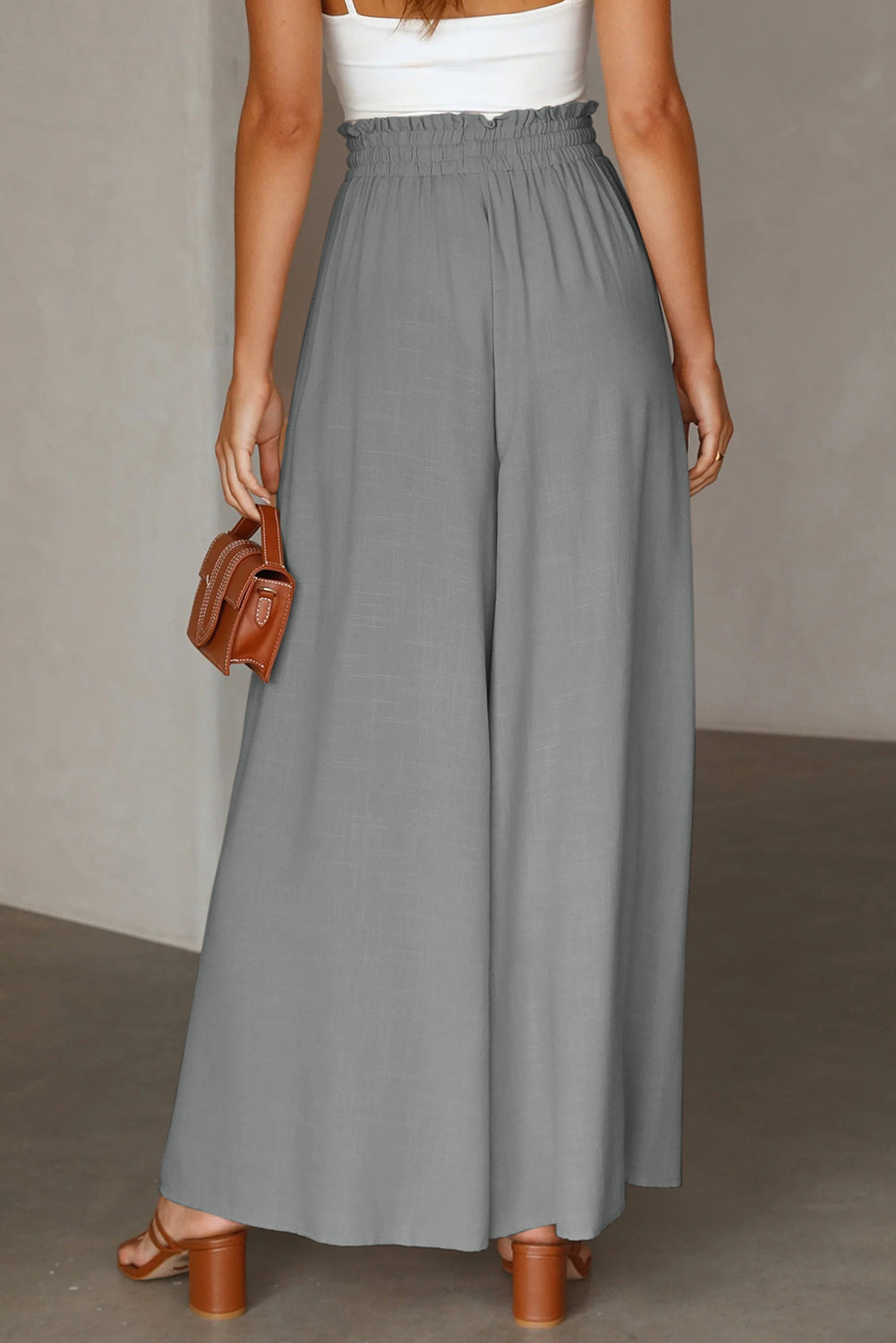 High Waist Wide Leg Pants