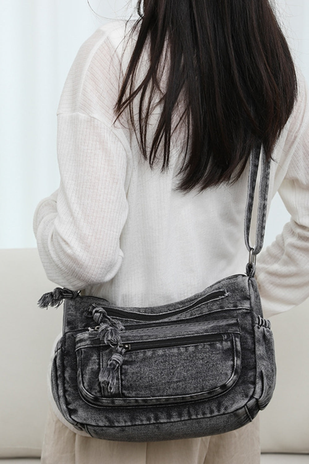 Denim Crossbody Purse