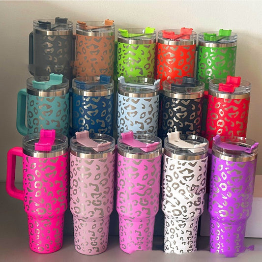 Leopard 40oz  Insulated Cups